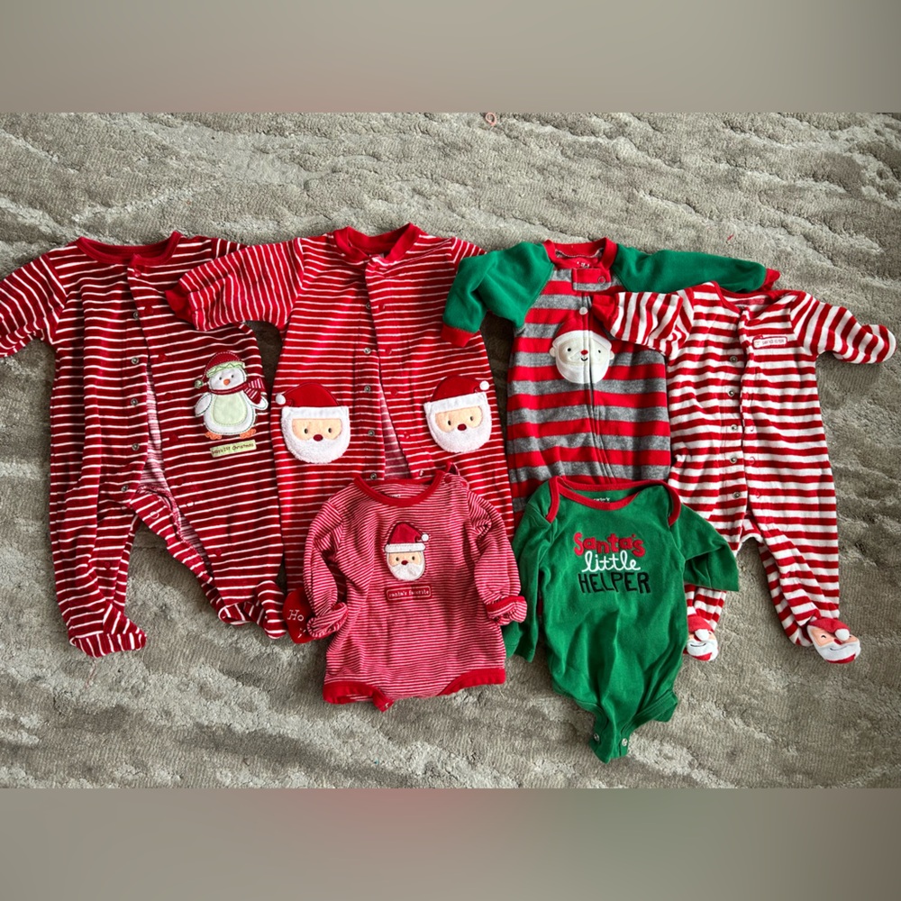 Carter's Red and White Striped Baby Onesie